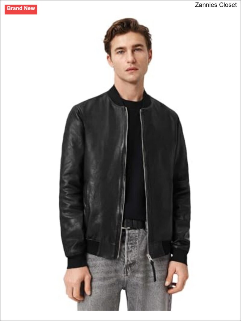 Men's Morten Bomber Jacket Aviator Style Long Sleeve Regular Fit